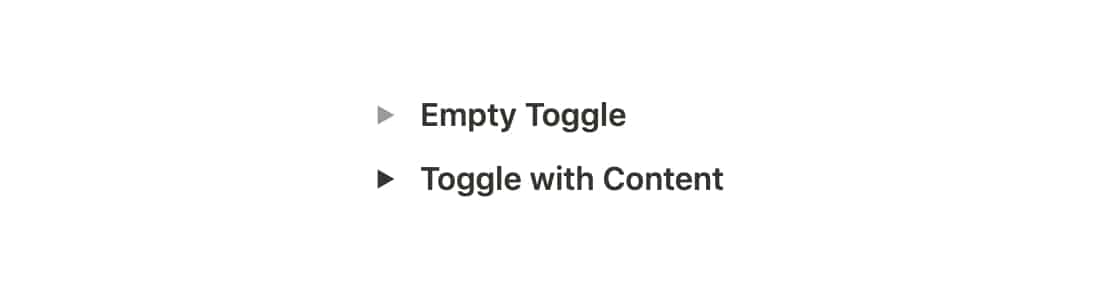 Notion Empty Toggle